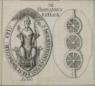 Bildnis des Hermannus von Blankenburg, Bischof von Halberstadt