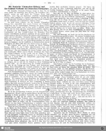 Die Deutsche Uhrmacher-Zeitung und der Central-Verband der Deutschen Uhrmacher