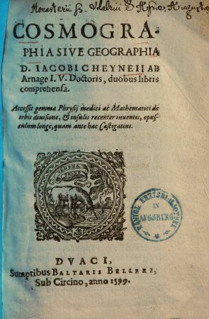 Cosmographia sive geographia