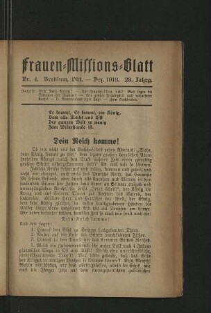 Nr. 4, Okt. - Dez. 1918