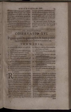 De Pignoribus.