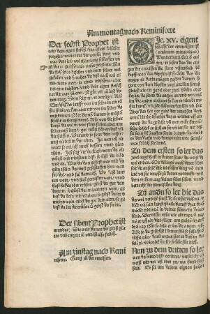 Am zinstag nach Reminiscere ...