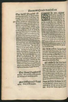 Am zinstag nach Reminiscere ...
