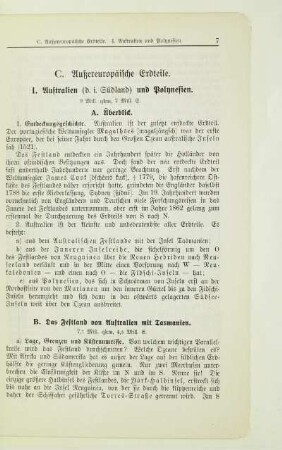 C. Außereuropäische Erdteile