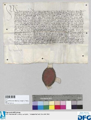 Georius, Abt des Benediktinerklosters St. Egidien in Nürnberg, stellt ein Vidimus aus von der Erklärung d.d. 14. Oktober 1461.