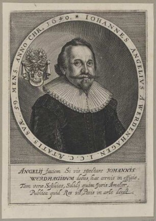 Bildnis des Iohannes Angelivs a Werdenhagen
