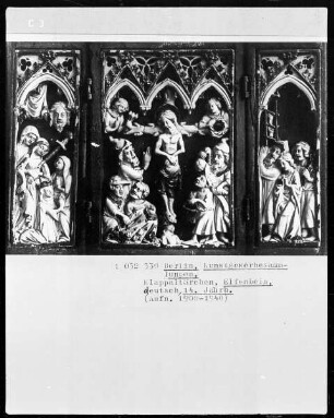 Klappaltärchen: Die Kreuzigung Christi