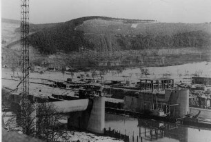 Baustelle Staustufe Hirschhorn