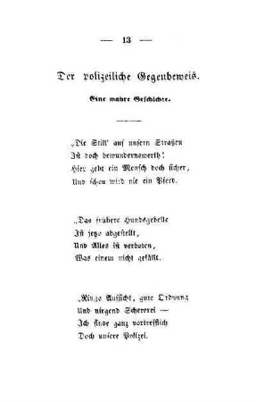 Der polizeiliche Gegenbeweis