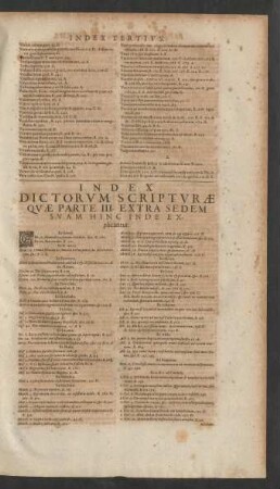 Index Dictorum Scripturae