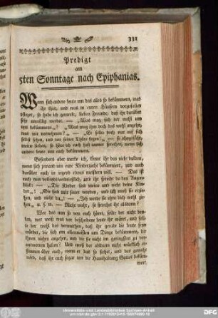 Predigt am 5ten Sonntage nach Epiphanias.