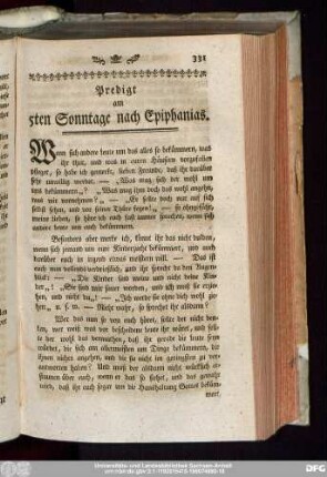 Predigt am 5ten Sonntage nach Epiphanias.