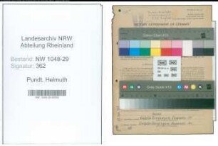 Entnazifizierung Helmuth Pundt , geb. 27.01.1902 (Beamter)