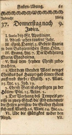 Donnerstag nach Judica