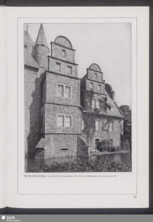 Schloß Schelenburg, Kreis Osnabrück. Renaissancebau 1490-1532 unter Einbeziehung eines Turmes von 1250