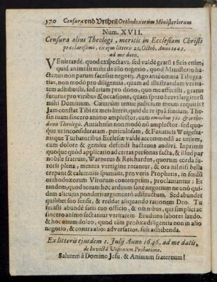 Num. XVII.