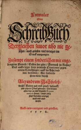 Formular oder Schreib-Buch
