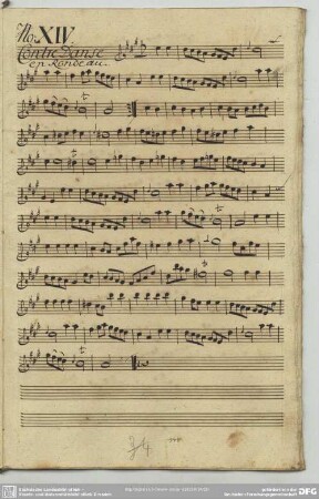 14. Anonymus, Contredanses, A-Dur