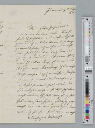 Brief an Johannes Brahms