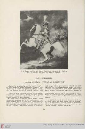 30: "Polski lansjer" Teodora Géricault