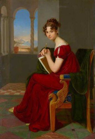 Junge Dame mit Zeichengerät - Gräfin Thekla Ludolf, geb. Weyssenhoff