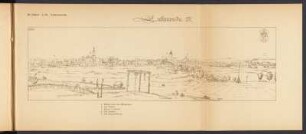 Liebenwerda. Federzeichnungen kursächsischer und meißnischer Ortschaften aus den Jahren 1626-1629 : Ansicht von Liebenwerda (mit Schloss und Kirche St. Nikolai) Blatt 25 aus: Dilich, Wilhelm: Federzeichnungen kursächsischer und meißnischer Ortschaften aus den Jahren 1626-1629. Dresden: Meinhold & Söhne, 1907. Dresden: SLUB RH 35217 D576-1