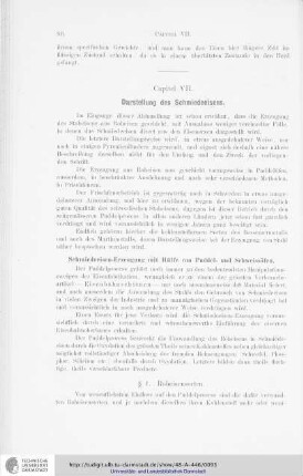 Capitel VII. Darstellung des Schmiedeeisens