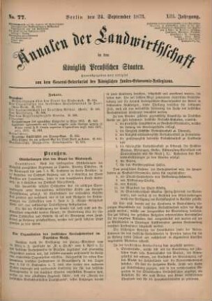 No. 77. Berlin, den 24. September 1873. XIII. Jahrgang.