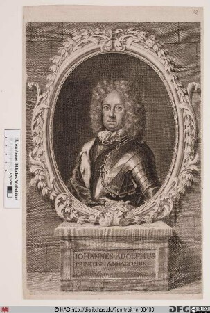 Bildnis Johann Adolf, Fürst zu Anhalt-Zerbst