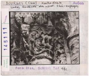 Bourges: Kathedrale Saint-Etienne, Nordportal, linkes Gewände