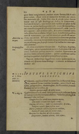 Petrus Lotichius Secundus.