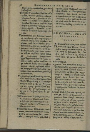 De Cognatione Et Affinitate. Cap. XII