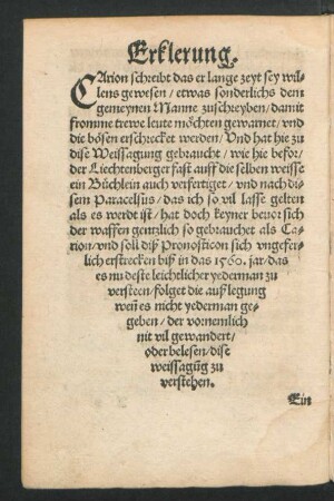 Erklerung.