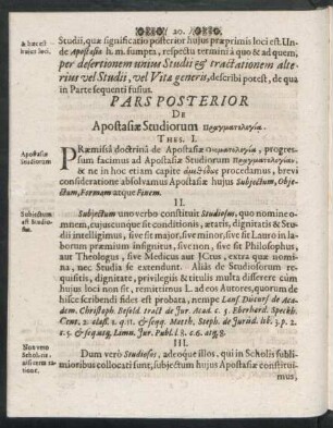 Pars Posterior De Apostasiae Studiorum [...].