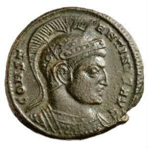 Münze, Follis, Aes 3, 320 n. Chr.
