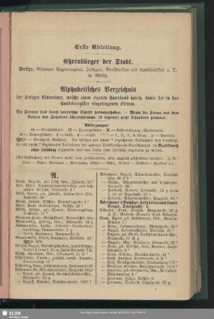 Ehrenbürger der Stadt