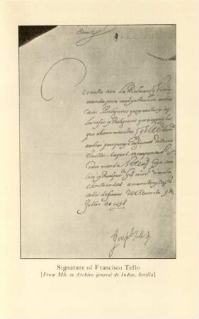 Signature of Francisco Tello