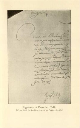 Signature of Francisco Tello