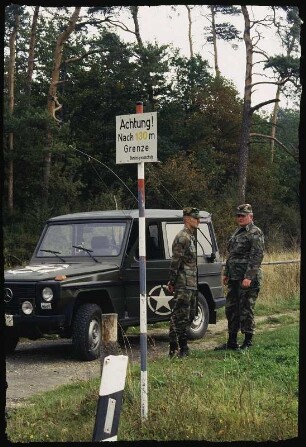 Bayern. US-Patrouille an der innerdeutschen Grenze