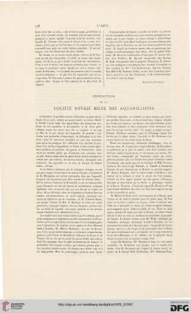Exposition de la Société royale Belge des aquarellistes
