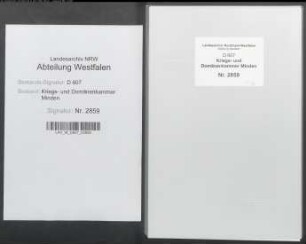 Vererbpachtung von Domänenpertinentien im Amte Petershagen, insbesondere in den Forstdistrikten Westerholz und Bockhorst (Amt Petershagen)