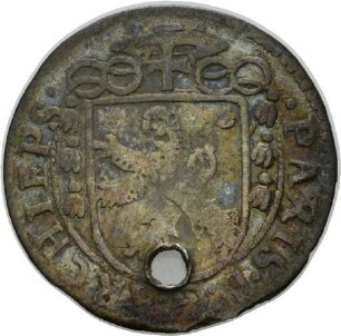 Halbbatzen des Erzbischofs Paris Graf von Lodron von Salzburg , 1625