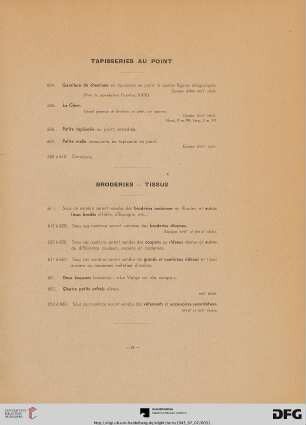 Broderies (Nr. 611-660)
