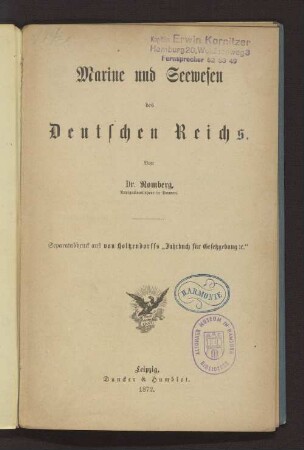 Marine und Seewesen des Deutschen Reichs
