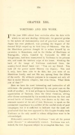 Chapter XIII. Yoritomo and his work
