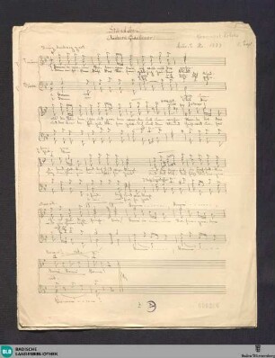 Ständchen - Mus. Hs. 1333 : Coro maschile; B|b