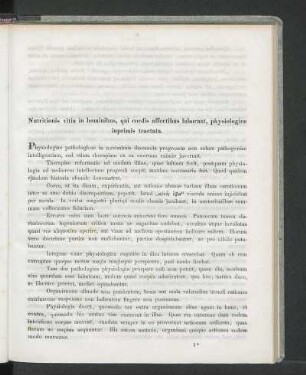 Nutrionis vitia in hominibus, qui cordis affectibus laborant, physiologice inprimis tractata.