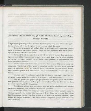 Nutrionis vitia in hominibus, qui cordis affectibus laborant, physiologice inprimis tractata.