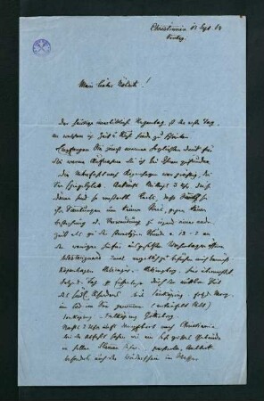 Brief vom 13. September 1868