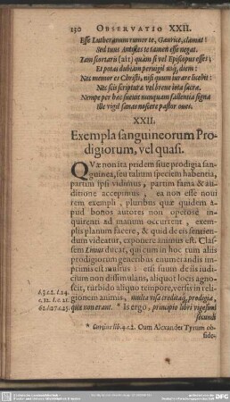 XXII. Exempla sanguineorum Prodigiorum, vel quasi
